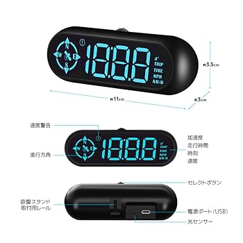 Amazon.co.jp: SBSTKSSHOJI デジタルスピードメーター GPS時計